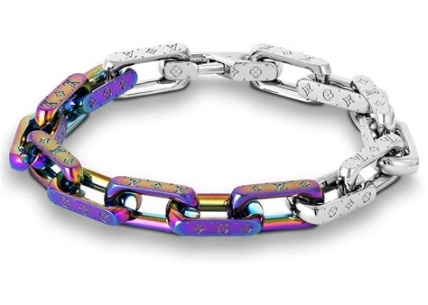 louis vuitton chain bracelet monogram rainbow|louis vuitton monogram diamond bracelet.